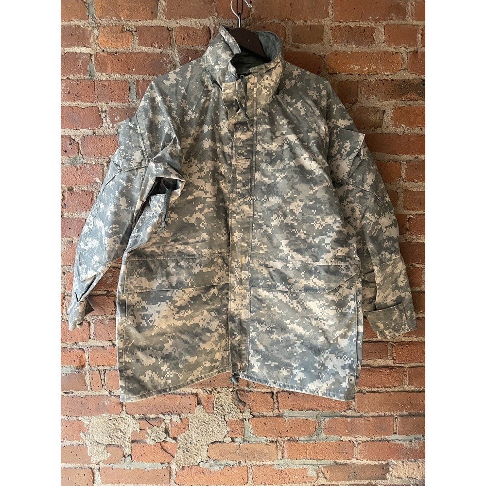 Military Parka Cold Weather Jacket L Digital Camo U.S. Army ECWCS Gen‎ II ACU